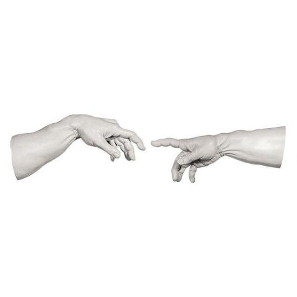 Hands Only Creation Wall Sculptures Michelangelo Sistine Chapel mural